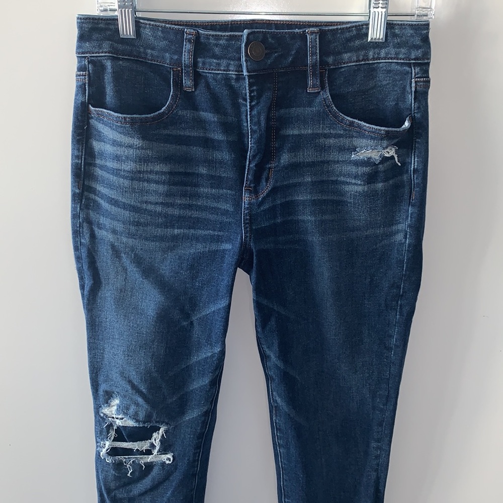 American Eagle Outfitters Dream Jean Distressed Jeggings Size 6 - Picture 2 of 10